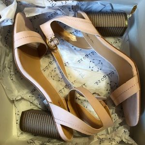 Suede Blush Chunky Heel